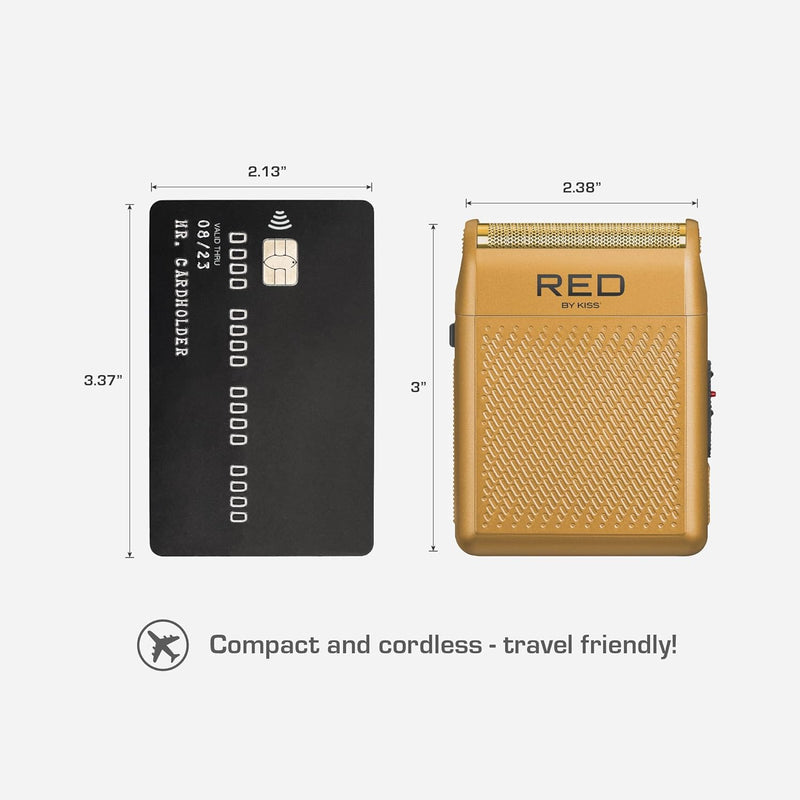 Red by Kiss Cordless Mini Shaver Gold #SV03
