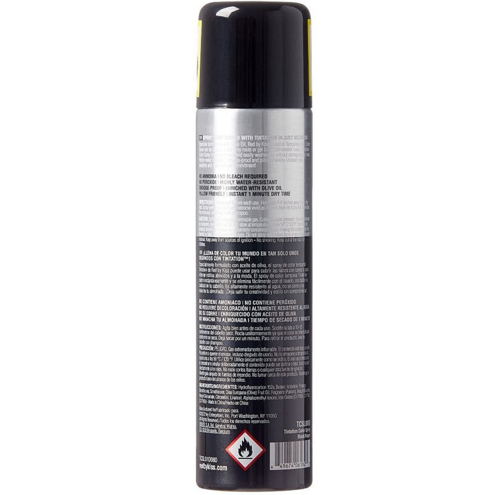 Red by Kiss Tintation Color Spray Black 6 oz [BIGGER SIZE] #TCSL01D