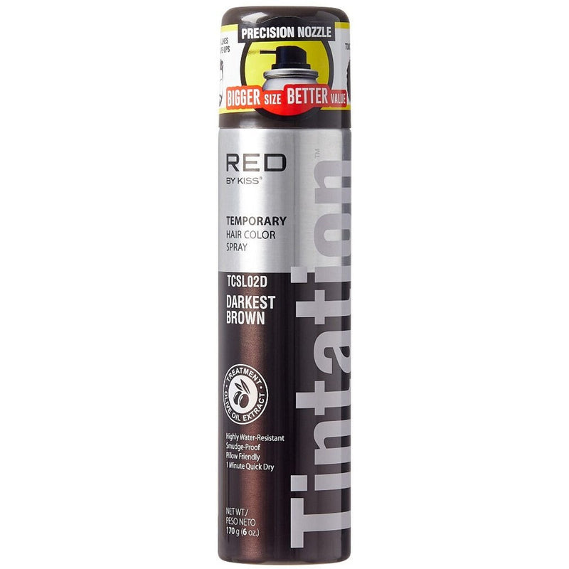 Red by Kiss Tintation Color Spray Black 6 oz [Large Size] [3 Color Options]