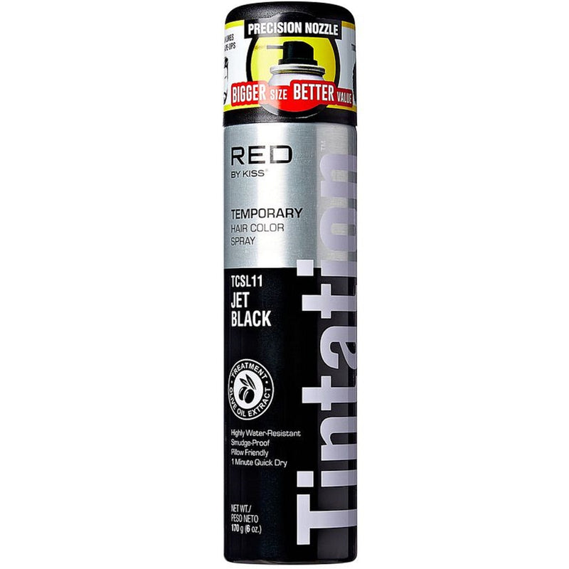 Red by Kiss Tintation Color Spray Black 6 oz [Large Size] [3 Color Options]