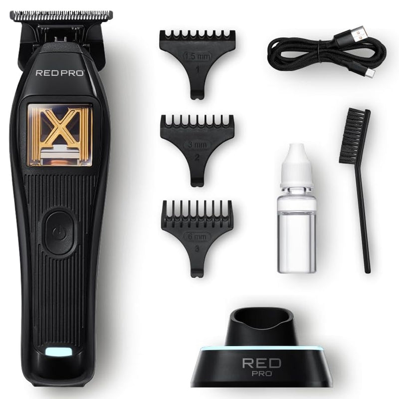 Red Razor Clipper Red Pro X-King Vector Motor Cordless Clipper & Trimmer Black [DUO ...