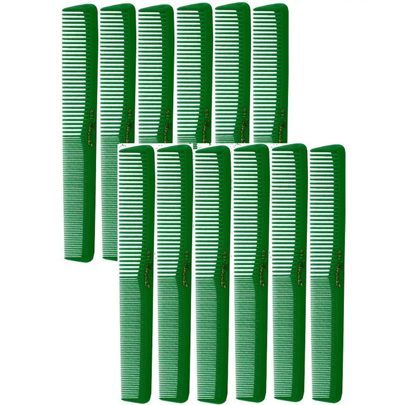 Krest Cleopatra 400 All Purpose Styling Combs Green [12 Pack]