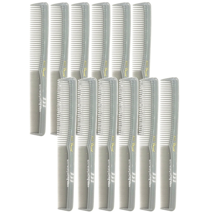 Krest Cleopatra 400 All Purpose Styling Combs Light Grey [12 Pack]