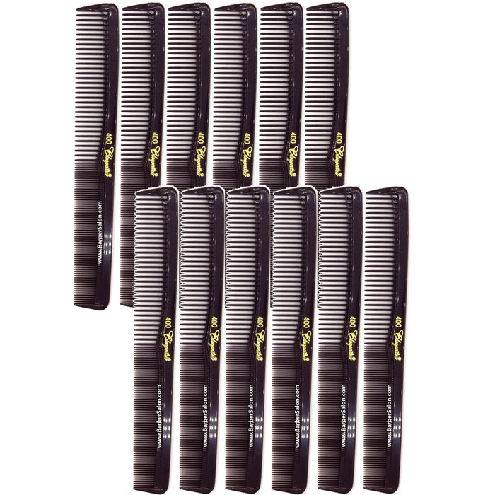 Krest Cleopatra 400 All Purpose Styling Combs Plum [12 Pack]