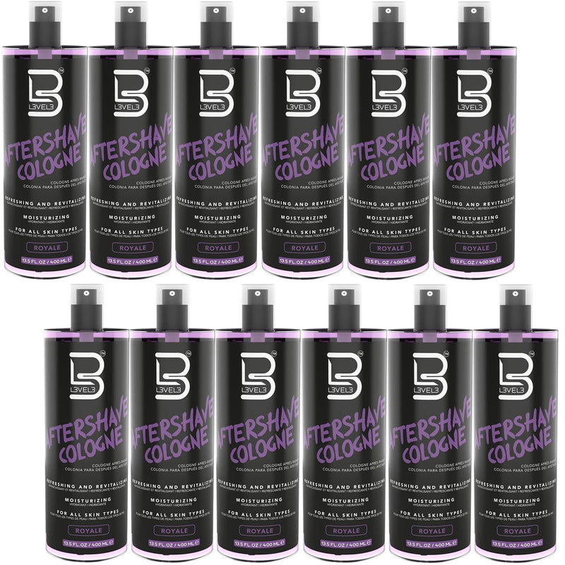 L3VEL3 After Shave Cologne Royale 13.5 oz - 12 Pack (Bulk)