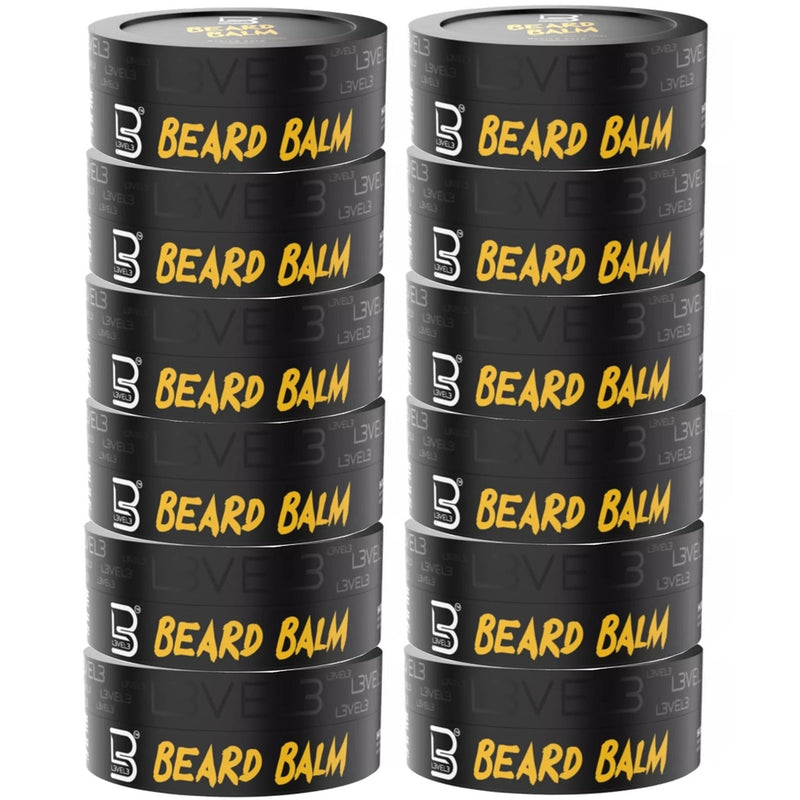 L3VEL3 Beard Balm 3.4 oz - 12 Pack (Bulk)
