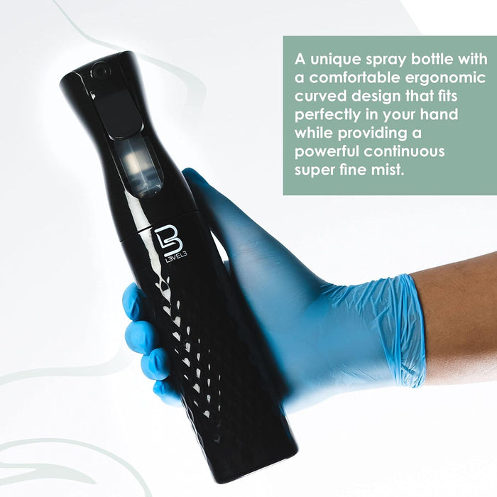 L3VEL3 Beveled Spray Bottles 10.14 oz [3 Color Options]
