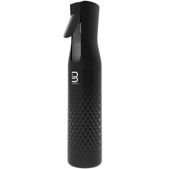 L3VEL3 Beveled Spray Bottle Black 10.14 oz