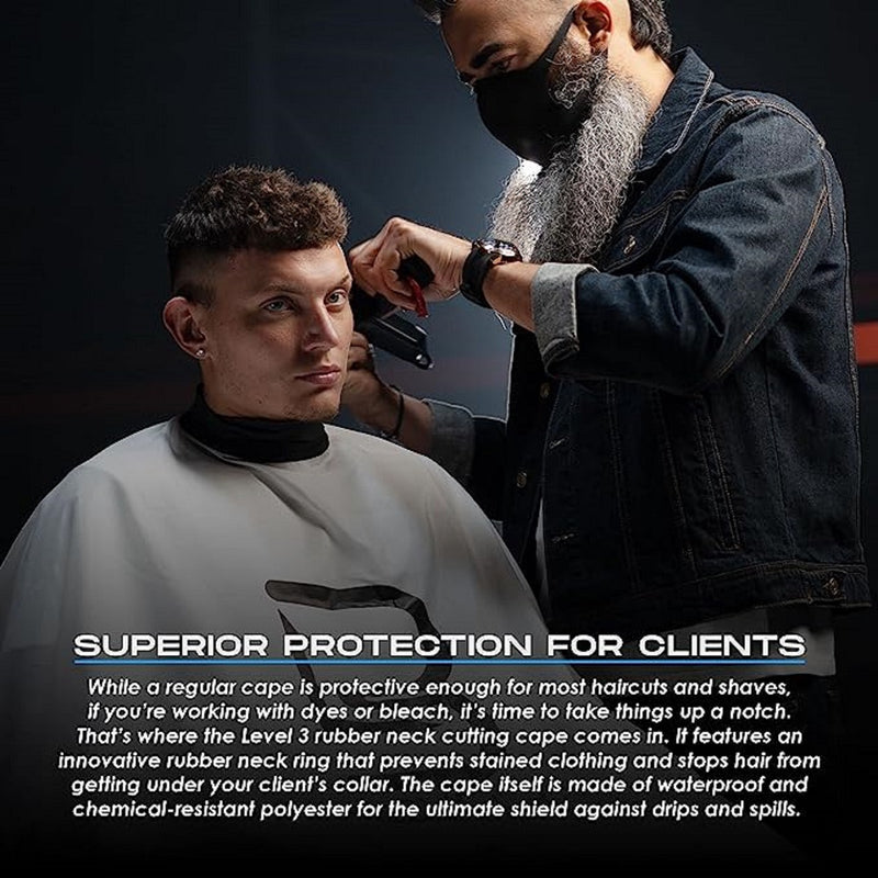 L3VEL3 Professional Rubber Cape Sets [2 Color Options]