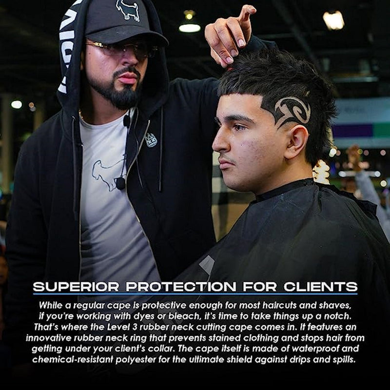 L3VEL3 Professional Rubber Cape Sets [2 Color Options]