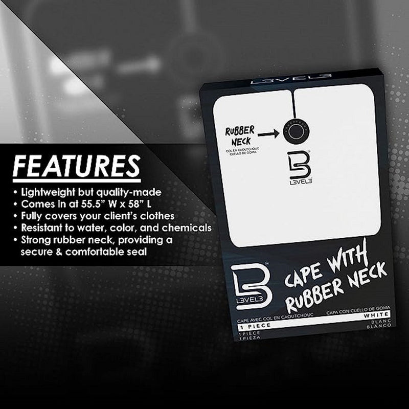 L3VEL3 Professional Rubber Cape Sets [2 Color Options]