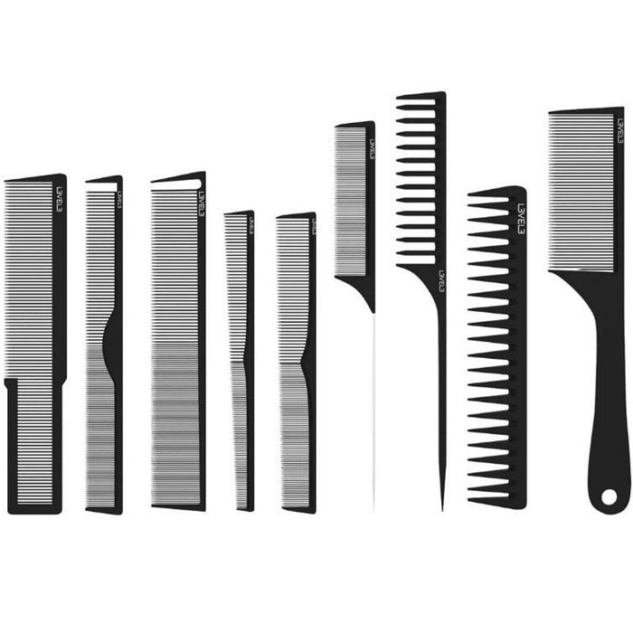 L3VEL3 9PC Hair Styling Comb Set