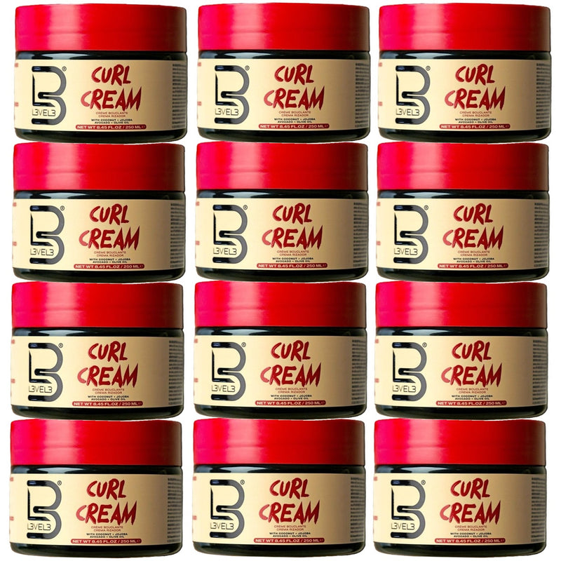 L3VEL3 Curl Cream 8.45 oz - 12 Pack (Bulk)