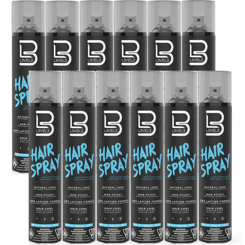 L3VEL3 Hair Spray 13.52 oz - 12 Pack (Bulk)