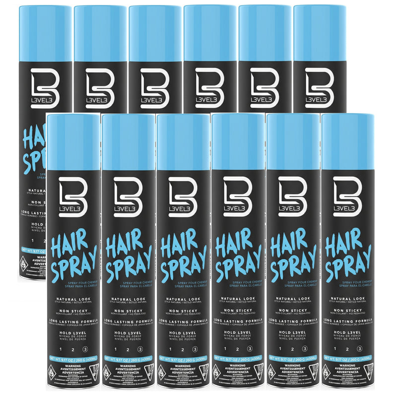L3VEL3 Hair Spray 9.17 oz - 12 Pack (Bulk)
