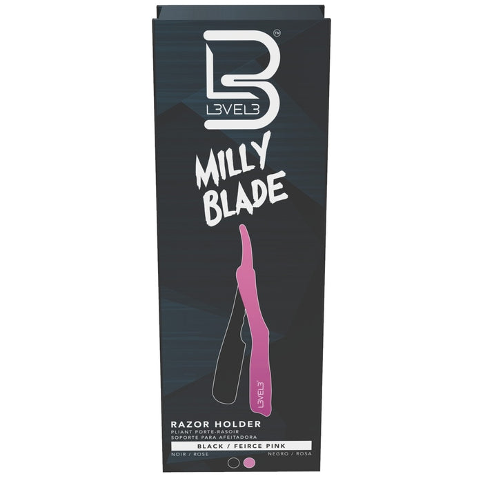 L3VEL3 Milly Clutch Razor Black/Feirce Pink