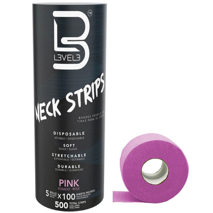 L3VEL3 Neck Paper 500 Strips [6 Color Options]