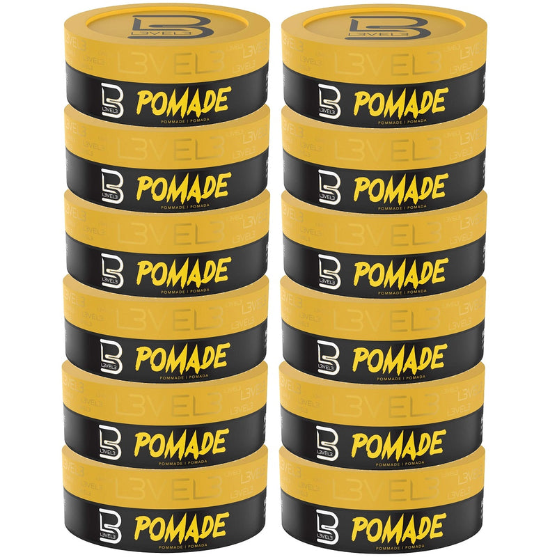 L3VEL3 Hair Pomade 5 oz - 12 Pack (Bulk)
