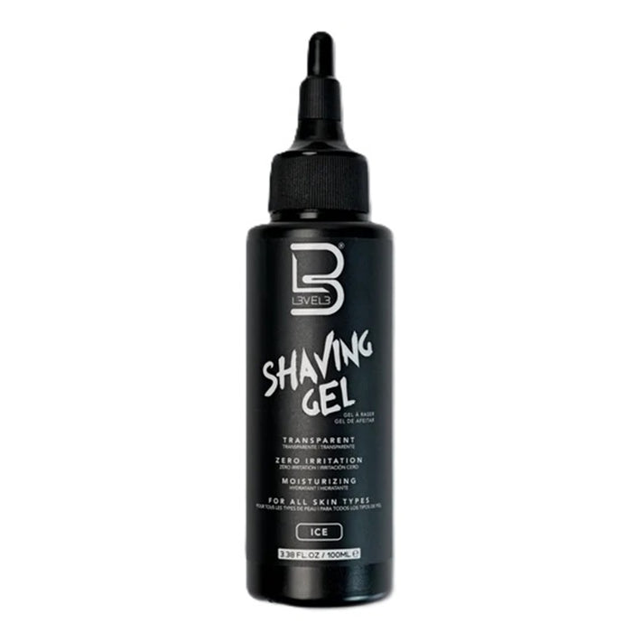L3VEL3 Transparent Shaving Gel Ice 3.38 oz