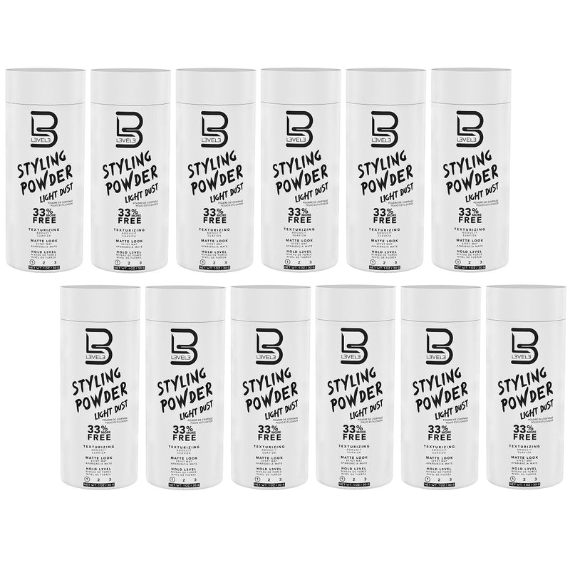 L3VEL3 Light Hold Styling Powder 30g - 12 Pack (Bulk)