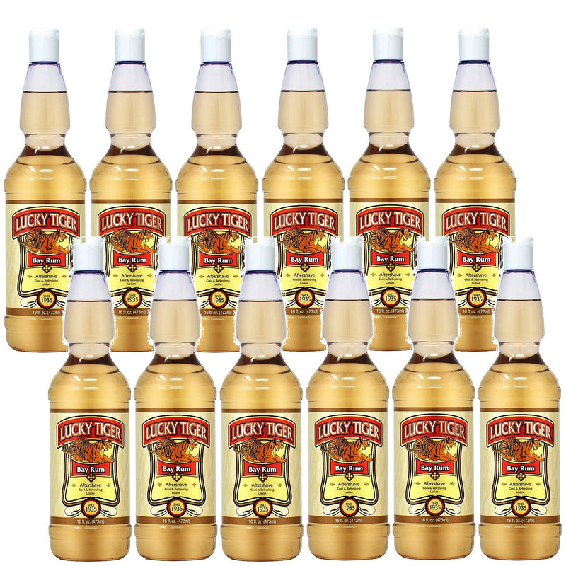 Lucky Tiger Bay Rum 16 oz - 12 Pack (Bulk)