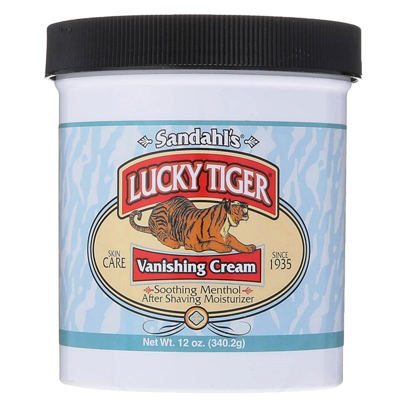 Lucky Tiger Menthol Mint Vanishing Cream 12 oz - 12 Pack (Bulk)