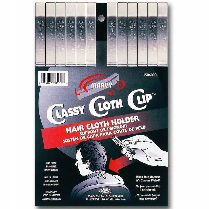 Marvy Classy Cloth Clip - Card of 12 Pack #586000