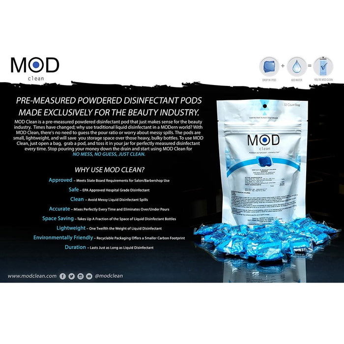 Mod Clean Disinfectant Pods 32 Count