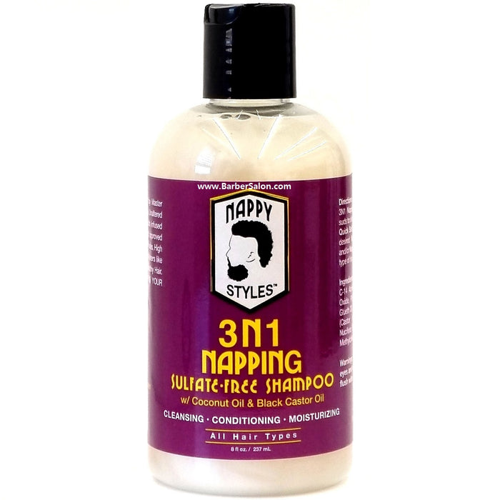 Nappy Styles 3N1 Napping Sulfate-Free Shampoo 8 oz