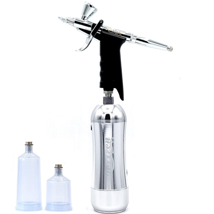 Nexxzen Cordless 2-Speed Airbrush Kit Silver