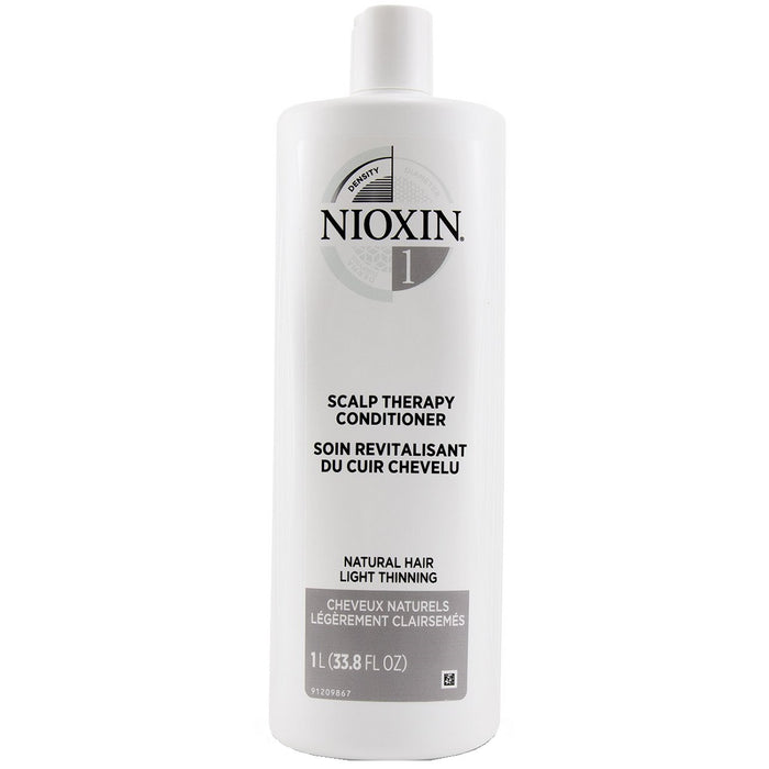 Nioxin Scalp Therapy Conditioner System 1 for Natural Hair with Light Thinning 33.8 oz