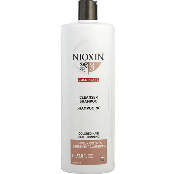 Nioxin Cleanser Shampoo System 3 for Colored Hair with Light Thinning 33.8 oz