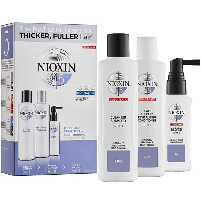 Nioxin Kit System 5 for Chemically Treated Hair with Light Thinning [TRIAL KIT]