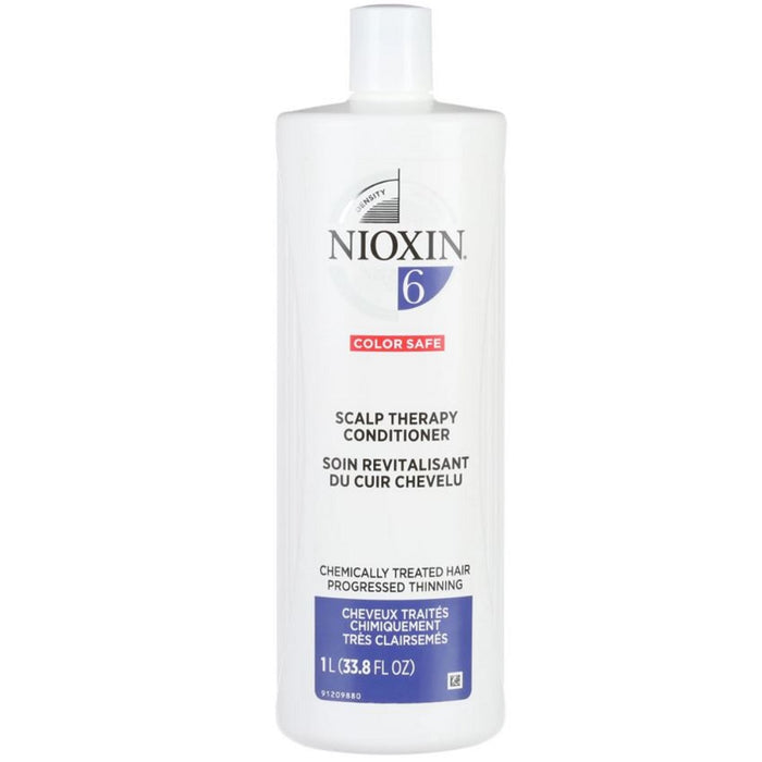 Nioxin Scalp Therapy Conditioner System 6 for Chemically Treated Hair with Progressed Thinning 33.8 oz