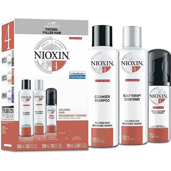 Nioxin Kit System 4 for Colored Hair with Progressed Thinning [LARGE]