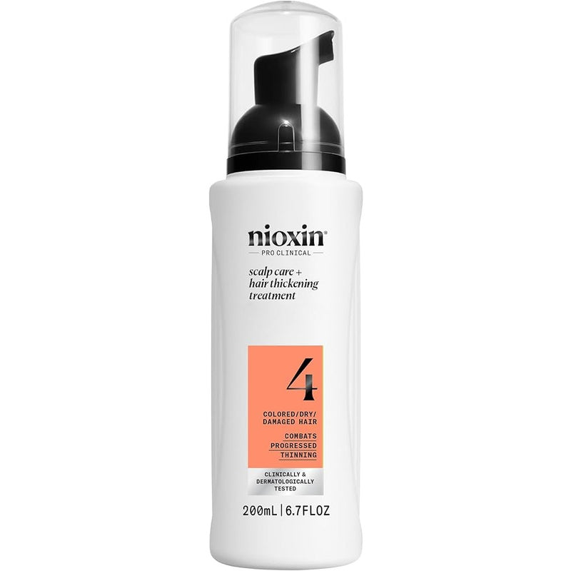 Nioxin [System No.4] Scalp Care + Hair Thickening Treatment - Colored, Dry, Damaged Hair | Combats Progressed Thinning 3.3 oz