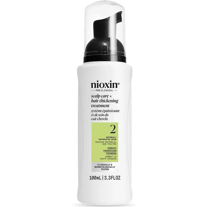 Nioxin System 2 Scalp Care + Hair Thickening Treatment for Natural Hair with Progressed Thinning 3.3 oz