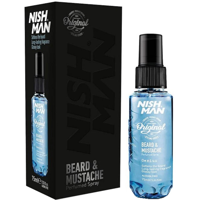 Nishman Beard & Mustache Perfume Spray Genius 2.5 oz