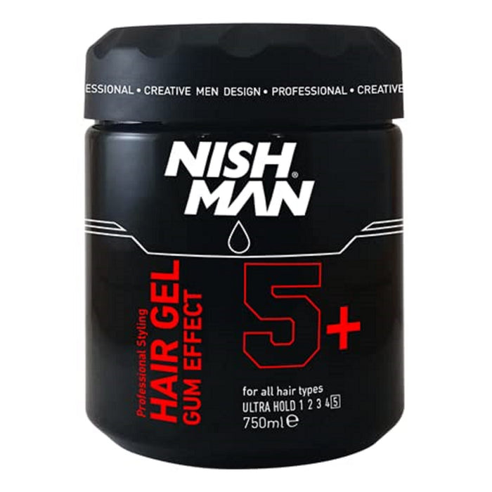 Nishman Hair Gel Gum Effect Ultra Hold 5+ 25.36 oz