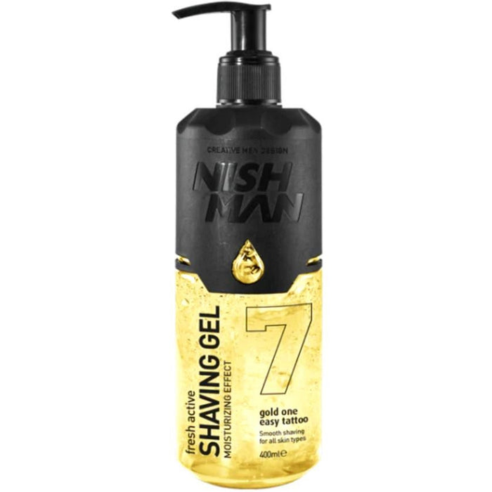 Nishman Shaving Gel 7 Gold One Easy Tattoo 13.5 oz