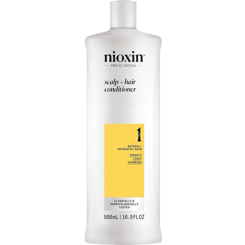 Nioxin [System No.1] Scalp + Hair Conditioner - Natural, Untreated Hair | Targets Light Thinning 33.8 oz