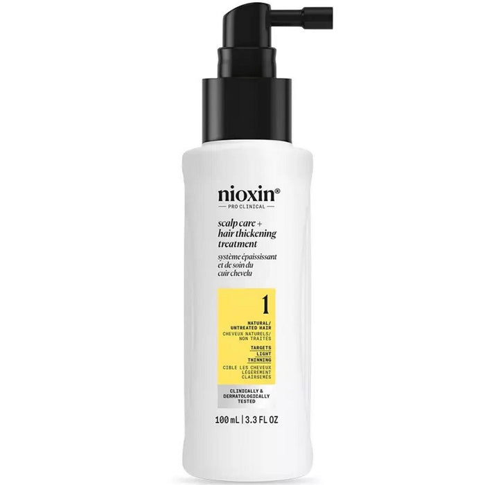 Nioxin System 1 Scalp Care + Hair Thickening Treatment for Natural Hair with Light Thinning 3.3 oz