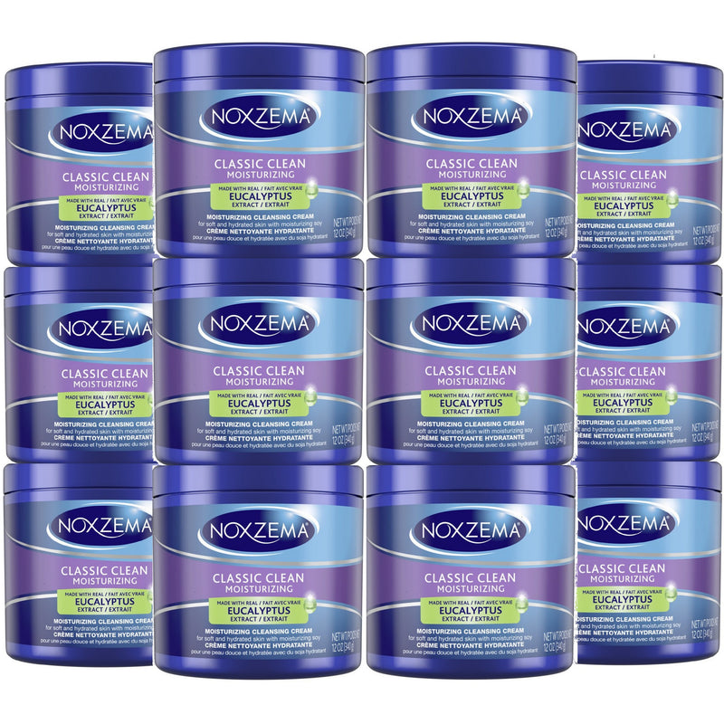 Noxzema Moisturizing Cleansing Cream 12 oz - 12 Pack (Bulk)