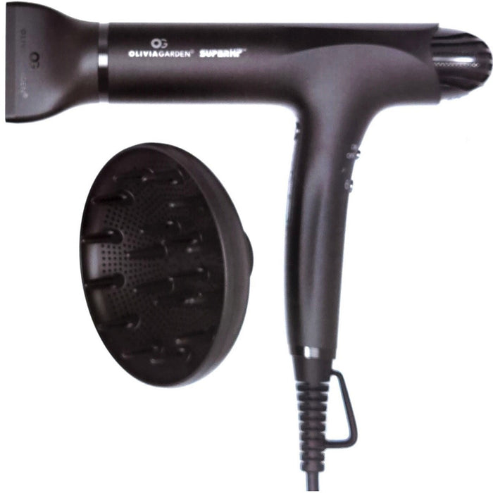 Olivia Garden SuperHP Hair Dryer Black #200-HPDR1B