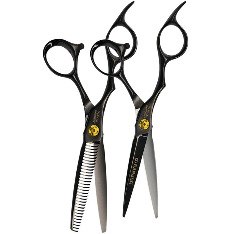 Olivia Garden Barber Shears Kit - 5.75" Shear & 30-Teeth Thinner (Left-Handed) #OGB-C01LH