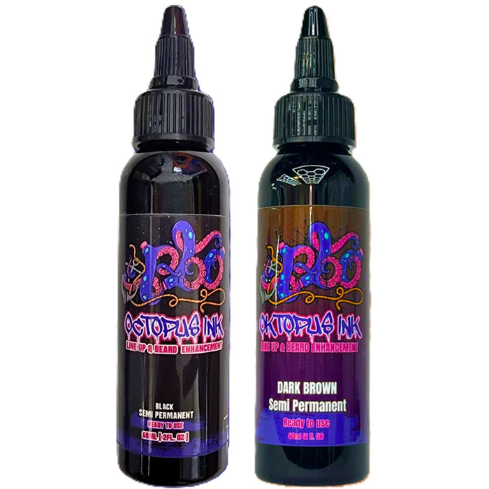 PBO Oktopus Ink Line Up & Beard Enhancement 2 oz - For Airbrush only [2 Color Options]