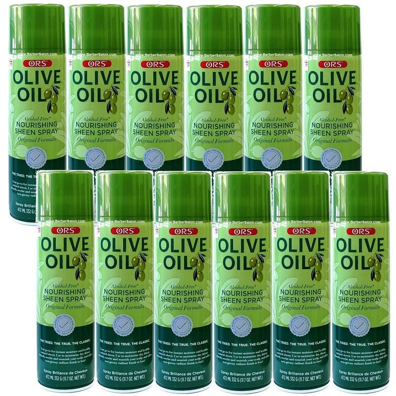 ORS Olive Oil Nourishing Sheen Spray Original 11.7 oz - 12 Pack (Bulk)