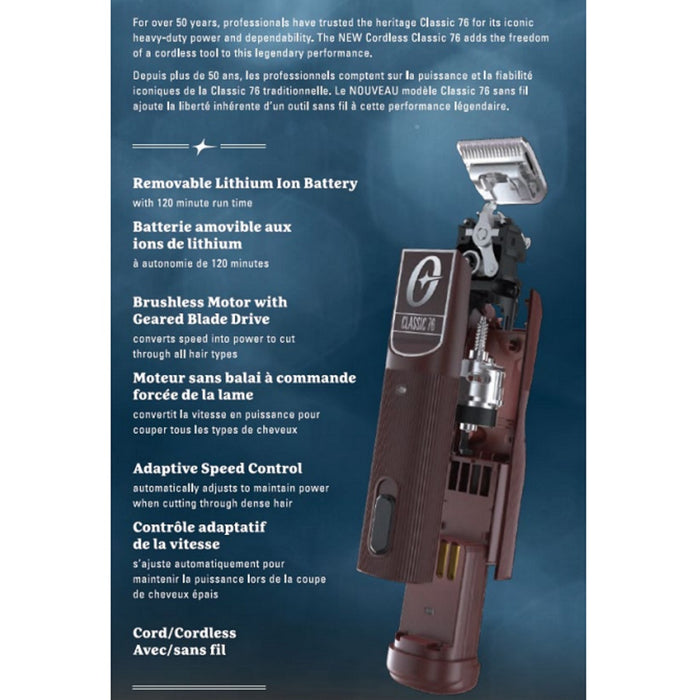 Oster Professional Cordless Classic 76 Clipper #076076-910-000