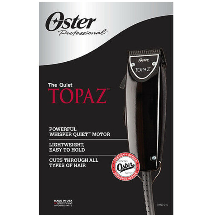 Oster Topaz Adjustable Pivot Motor Clipper with Protective Coating Blade #76023-310