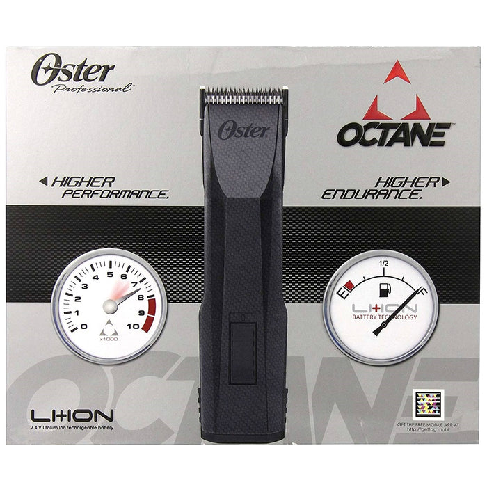 Oster Octane Heavy Duty Cordless Hair Clipper Powered by Lithium-Ion Battery Technology with Detachable Blades #76550-100